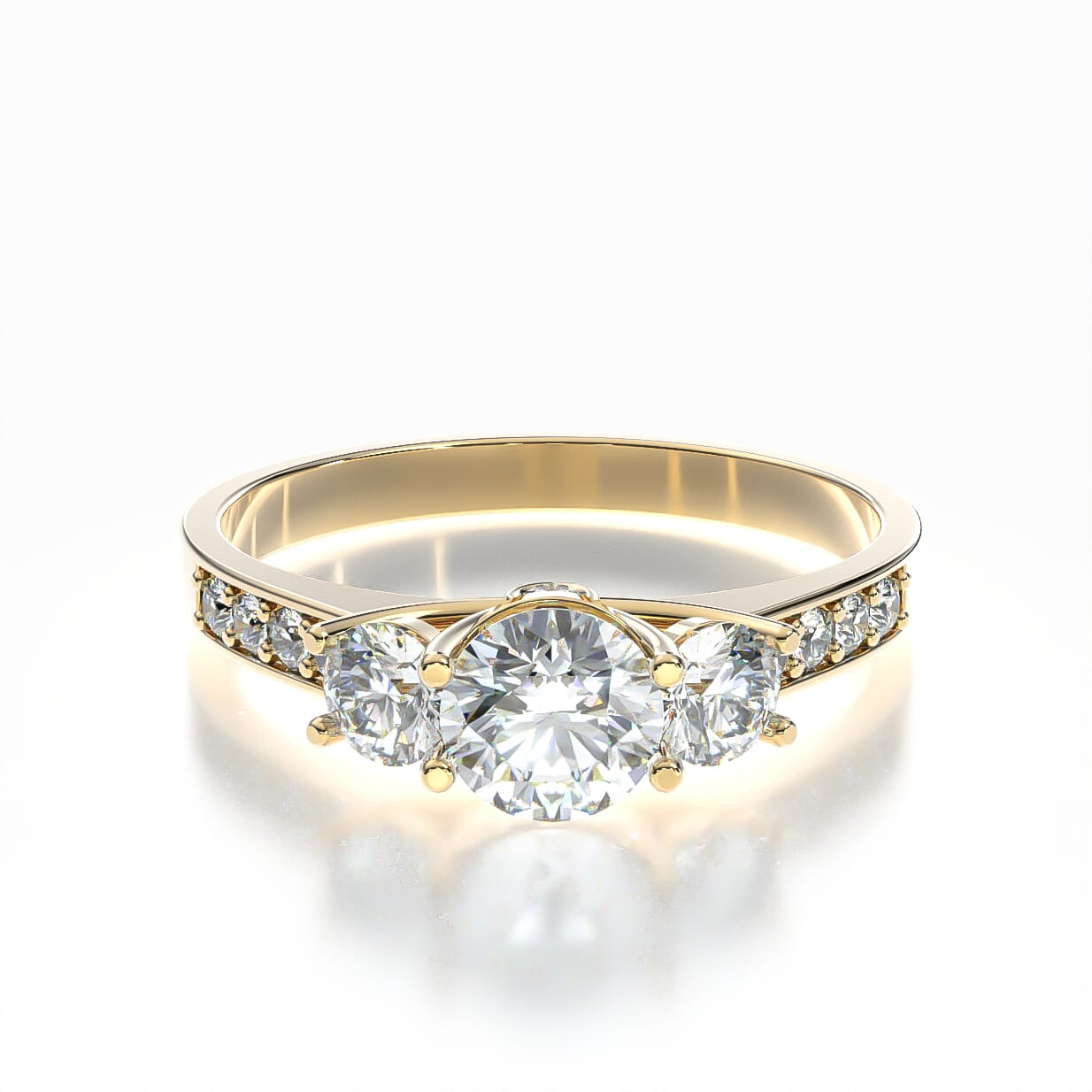 Verlobungsring Dream: Gold, Diamanten