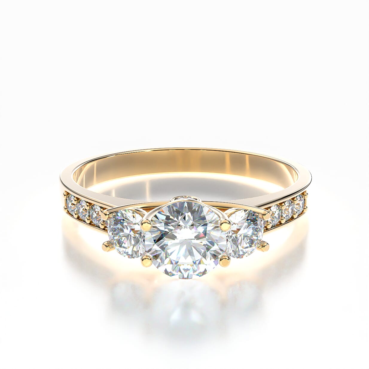 Verlobungsring Dream: Gold, Diamanten