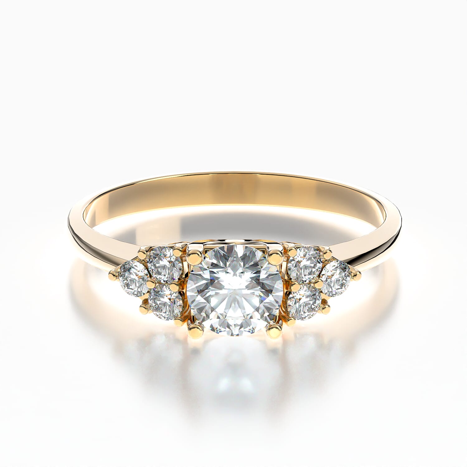 Verlobungsring Fairytale: Gold, Diamanten