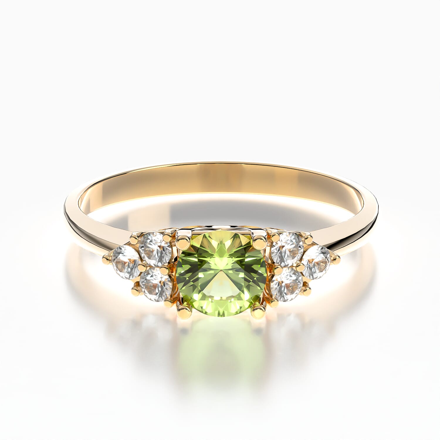 Verlobungsring Fairytale: Gold, Peridot