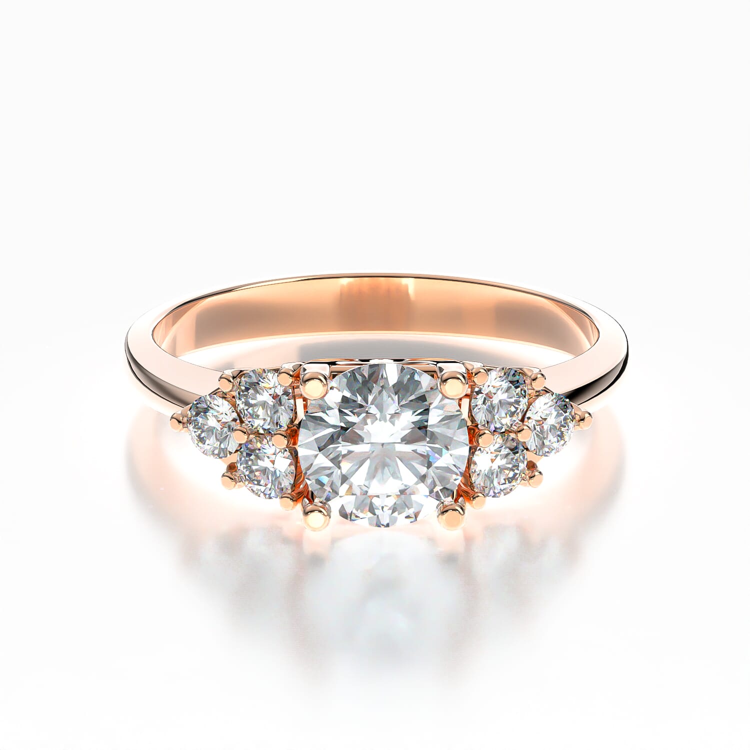 Verlobungsring Fairytale: Roségold, Diamanten