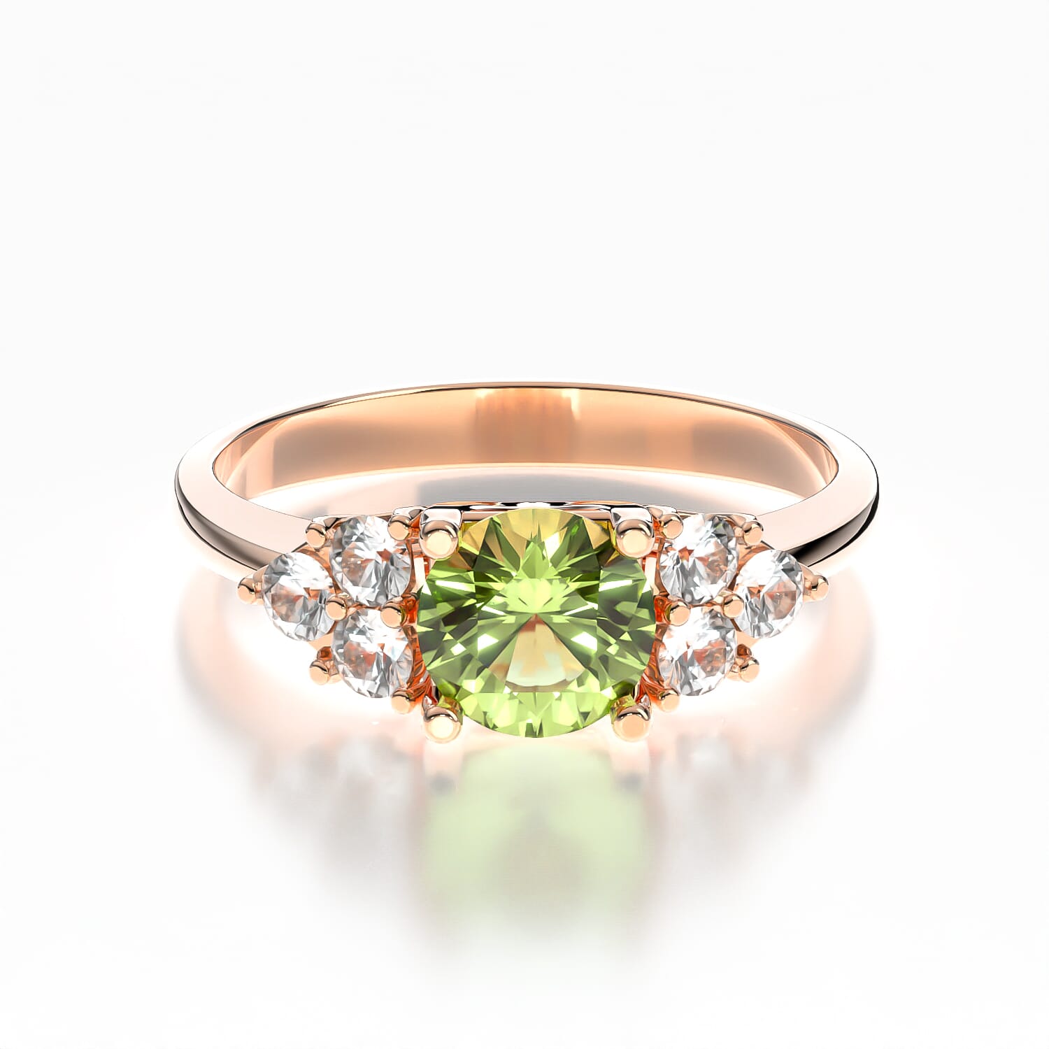 Verlobungsring Fairytale: Roségold, Peridot