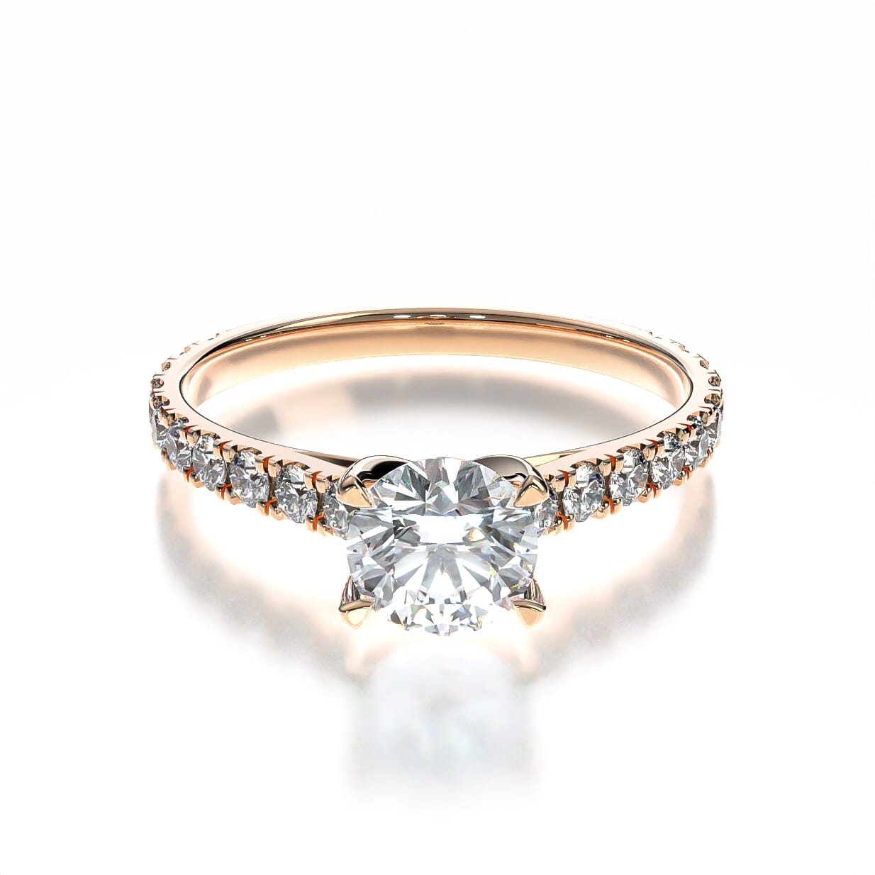 Verlobungsring Share Your Love: Roségold, Diamant