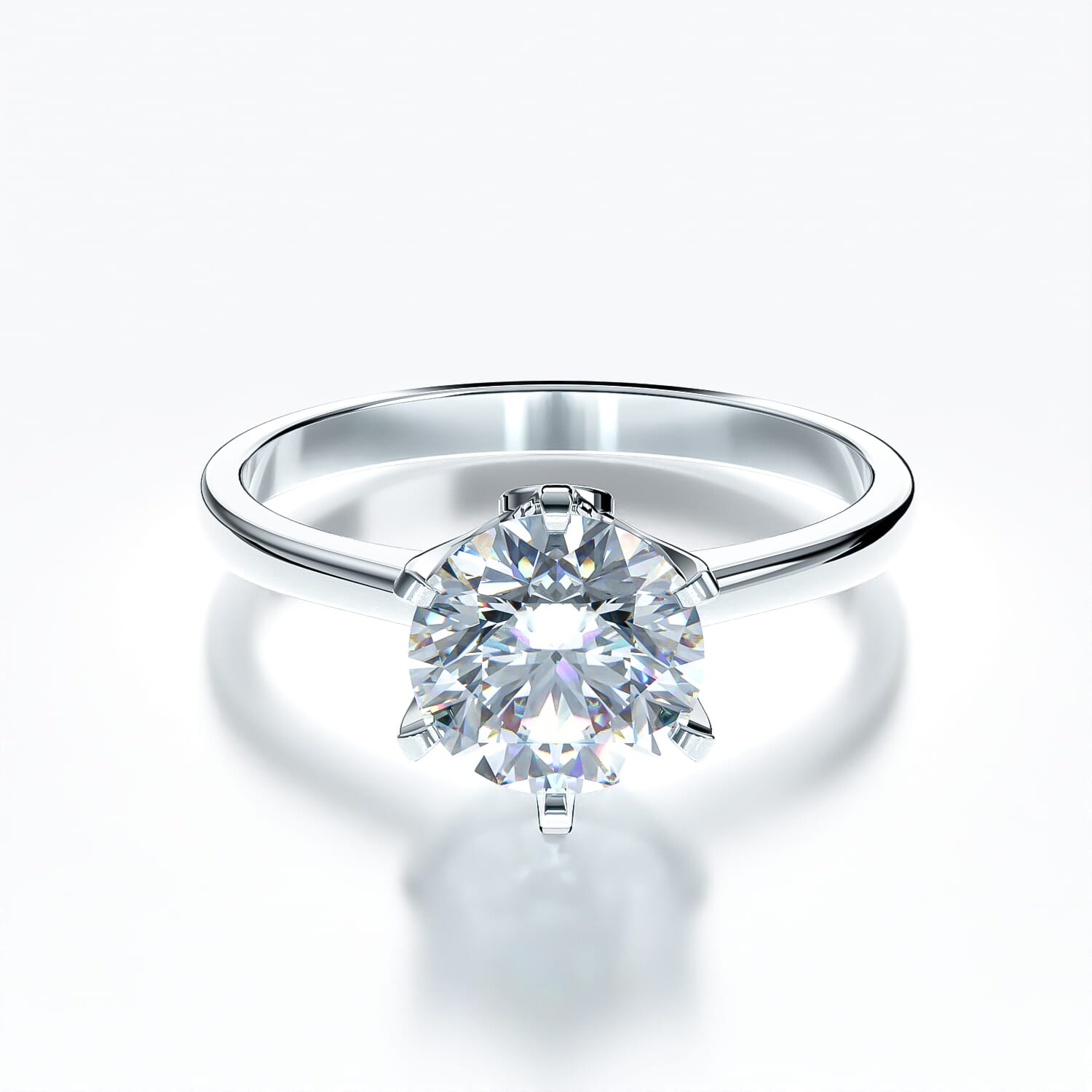 Verlobungsring The Journey: Weißgold, Diamant