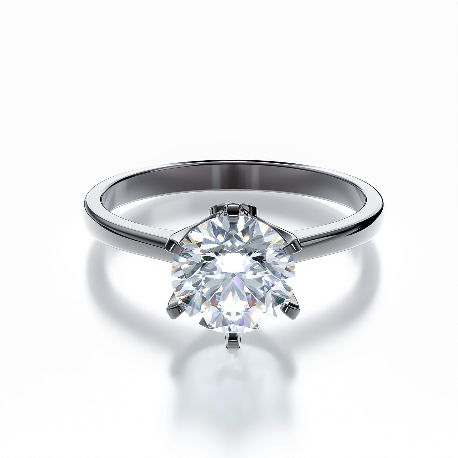 Verlobungsring The Journey: schwarzes Gold, Diamant