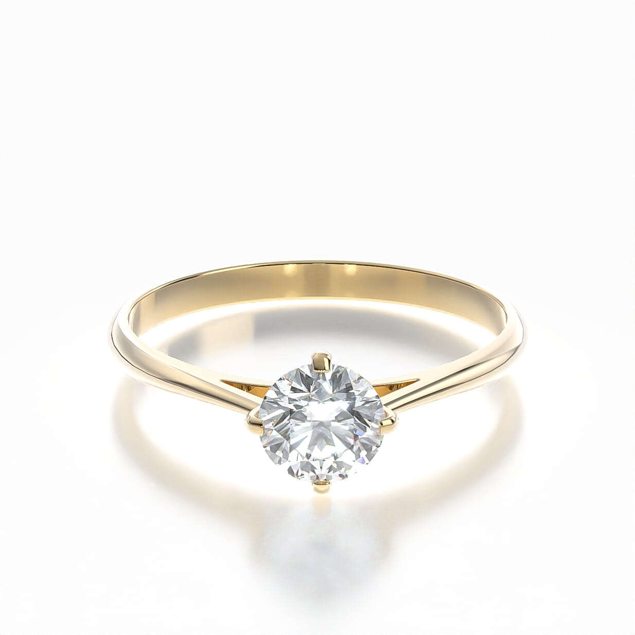 Verlobungsring The Light: Gold, Diamant