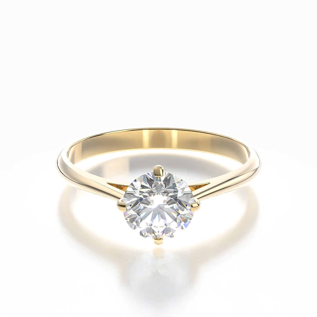 Verlobungsring The Light: Gold, Diamant