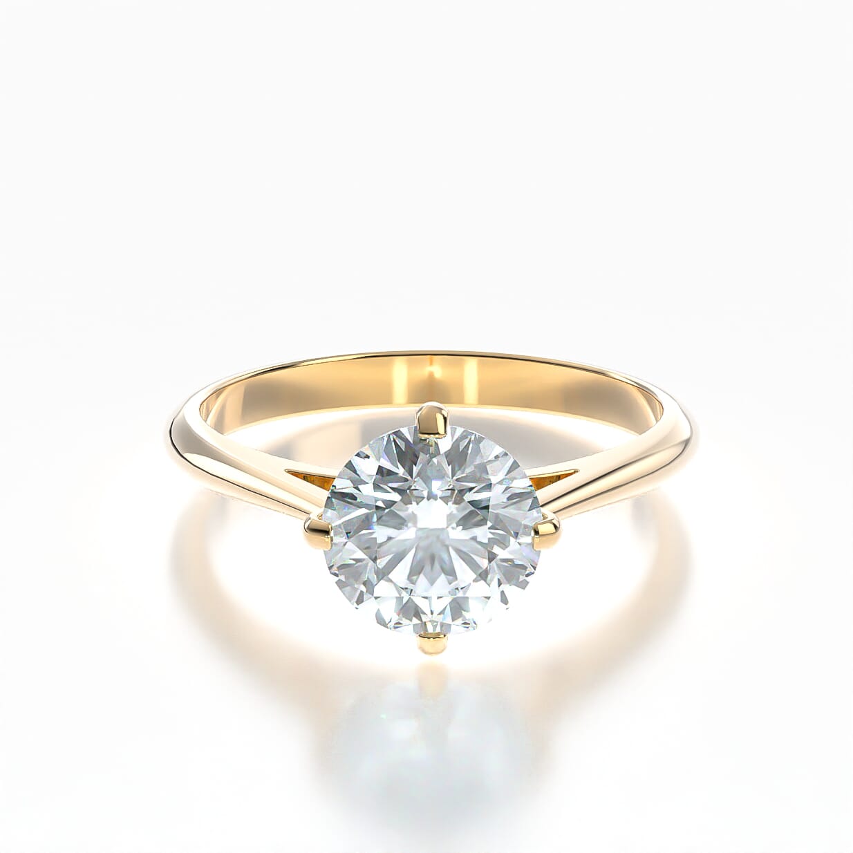 Verlobungsring The Light: Gold, Diamant