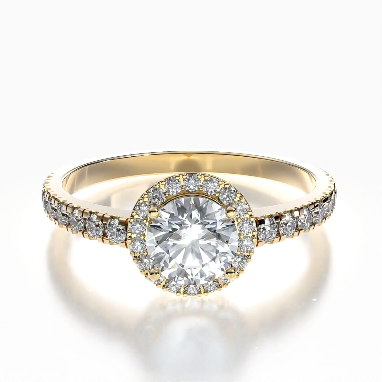 Pierścionek zaręczynowy This is Love: złoty, diament