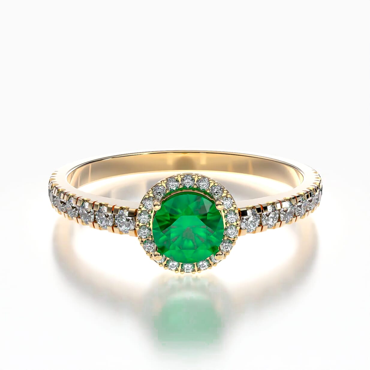 Verlobungsring This is Love: Gold, Smaragd