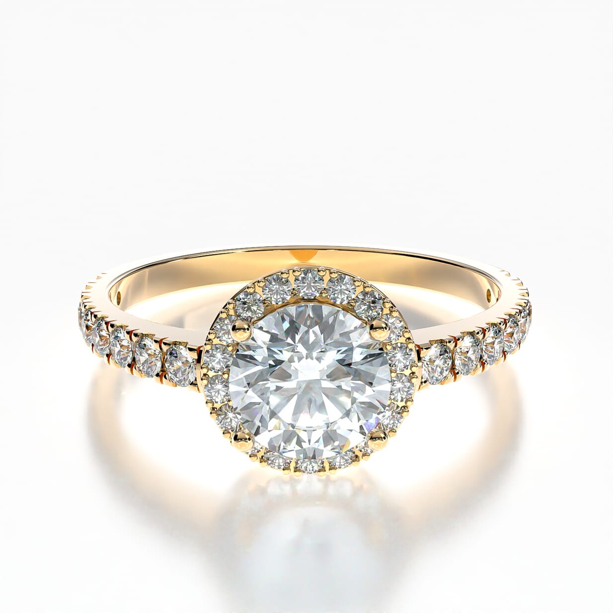 Pierścionek zaręczynowy This is Love: złoty, diament