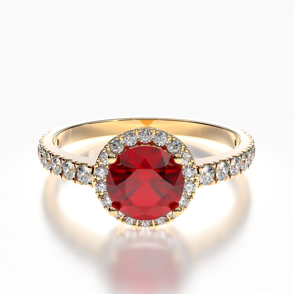 Verlobungsring This is Love: Gold, Rubin